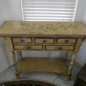 Lot #456 Hand-painted Console Table