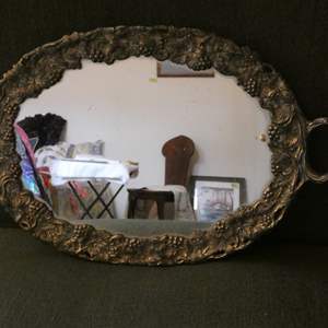 Lot #513 Silver Mirrored Vanity Tray