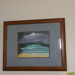 Lot #530 Diamond Head Painting by Ruth Brower