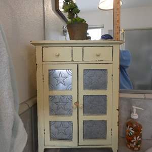 Lot #540 Tin Punched Counter Cabinet #2