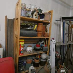 Lot #711 Garage Shelf w Contents