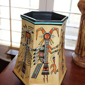 Lot #17 Native American Vase Signed by Artist