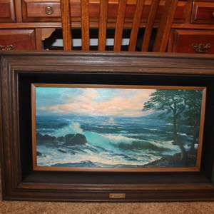 Lot #38 Virginia Lynn Seascape 'Sunset Hour' Framed Art