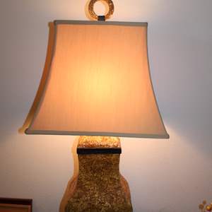 Lot #75 Table Lamp-Decorative Crackled Ceramic