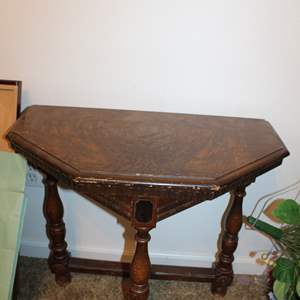 Lot #76 Antique/Vintage Console Wall Table