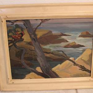 Lot #130 Framed Oil Painting Signed