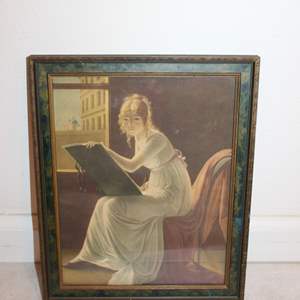 Lot #132 Framed Print 'Marie Josephine Charlotte du Val d'Ognes' by arie Denise Villers