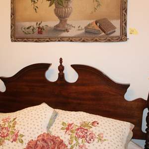 Lot #160 Vintage Wood Bed Frame