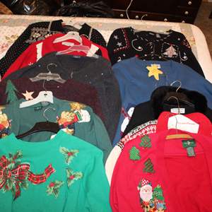 Lot #166 Christmas Sweater Lot- Size 18/20 XXL