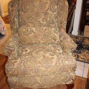 Lot #213 Tapestry Covered Chair