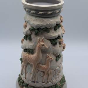 Lot #218 Jim Shore Deer Candle Holder