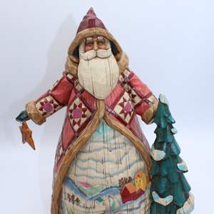 Lot #225 Jim Shore Santa w/Red Coat