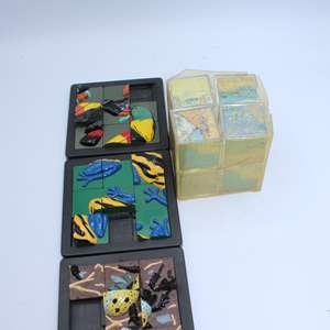 Lot #254 Lot of Small Puzzles Frog & Art Themed