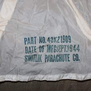 Lot #267 WW2 Small Parachute