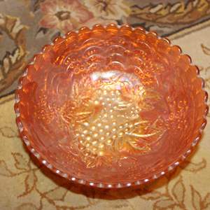 Lot #280 Imperial Glass Bowl-Grapes