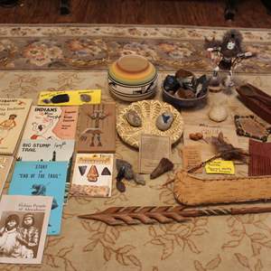 Lot #299 Lot of Native American Items + Rocks/Minerals