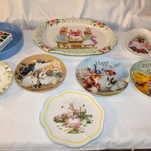 Lot #666 Plates and Tiles-Easter