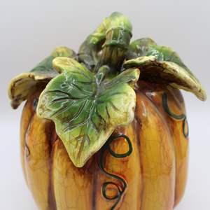 Lot #691 “Antique” Ceramic Pumpkin