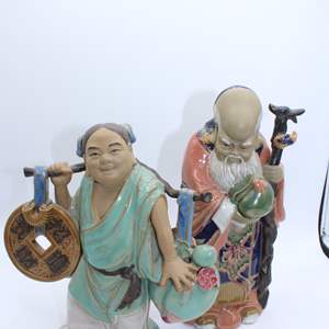 Lot #306 Lot of 2 Vintage Asian Figures