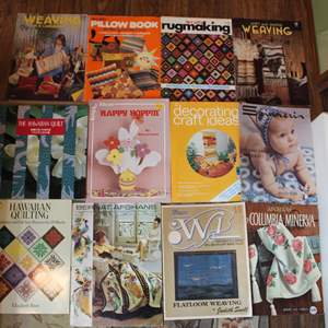 Lot #342 Book Lot- Quilting, Weaving, Rug Making + More