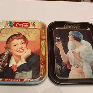 Lot #492 Pair of Coca-Cola Trays