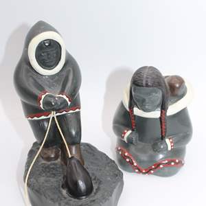 Lot #559 Inuit Art Figures, Bona Canada