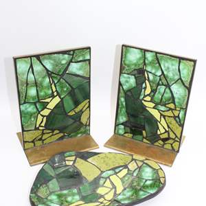 Lot #560 Bookends plus Tray-Charlotte M Studios