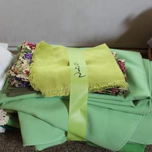 Lot #592 Green Linen Lot