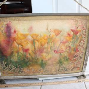 Lot #750 Poppies Watercolor Look Art