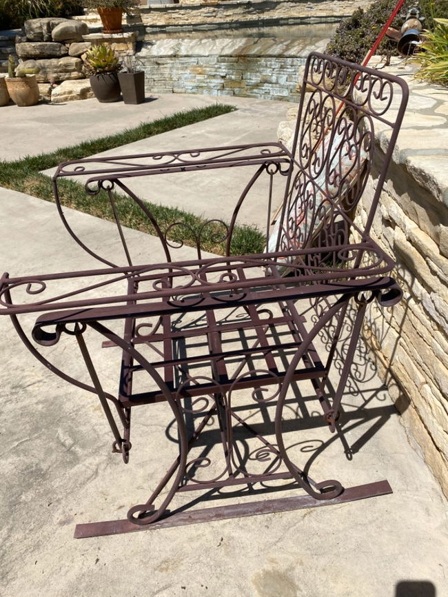 glider rocker swing iron