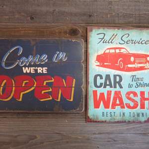 Lot # 99 - 2 Vintage Style Signs