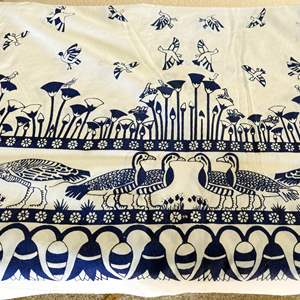 Lot #17 - Egyptian Block Print Table Cloth