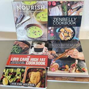 Lot #18 - Nourish, Paleo by Season, Zenbelly Cookbook and Low Carb High Fat Cookbook