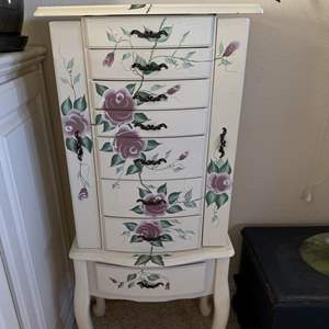 Lot #51 - Hand-Painted Jewelry Chest