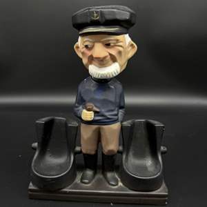 Lot #67 - Midcentury Porcelain Sea Captain's Pipe Holder