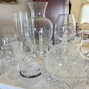 Lot #82 - Cut and Clear Glass