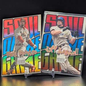 Lot #146 - 1999 SkyBox Premium Soul of the Game #8 Mark McGuire & #10 Jeff Bagwell 