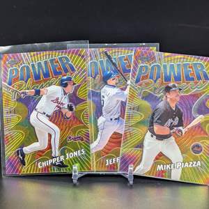 Lot #156 - 2000 Topps Chrome Power Players Card Piazza, Jones & Bagwell