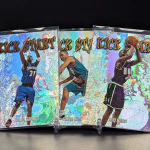 Lot #160 - 1998-99 Topps Kick Start Allen, Bibby & Garnett 