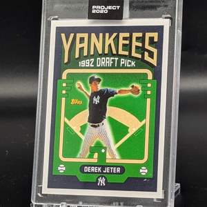 Lot #191 - Topps Project 2020 Card #59 Derek Jeter Yankees 1993 by Grotesk PR / 6511