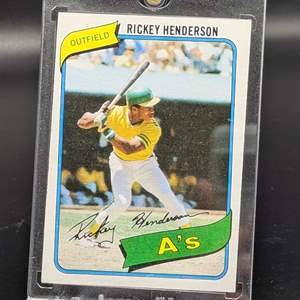 Lot #192 - Rickey Henderson 1980 Topps #482 