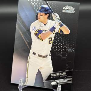 Lot #207 - 2021 Topps Chrome Black #80 Christian Yelich /199