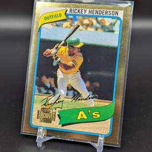 Lot #211 - Rickey Henderson 2001 Topps Gold 482