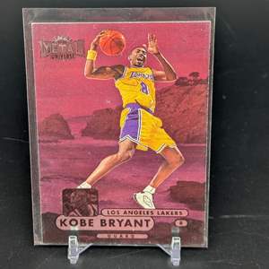 Lot #231 - Kobe Bryant Metal Universe Basketball Card LA Lakers Purple Gold