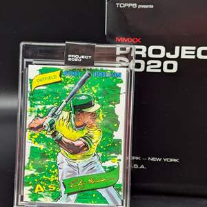 Lot #234 - Topps PROJECT 2020 #57 1980 Rickey Henderson by Blake Jamieson Print Run SP/3819