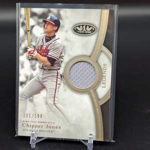 Lot #251 - 2020 Topps Tier One CHIPPER JONES ‘LEGENDS JERSEY PATCH /199