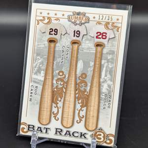 Lot #256 - 2022 Leaf Lumber Bat Rack Boggs, Gwynn, Carew /35 BR3-06