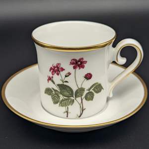 Lot #126 - Swedish Bone China Teacup and Bavarian Saucer