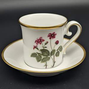 Lot #129 - Swedish Bone China Teacup and Bavarian Saucer