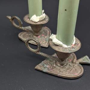 Lot #134 - Vintage Swedish Spade Candle Holders